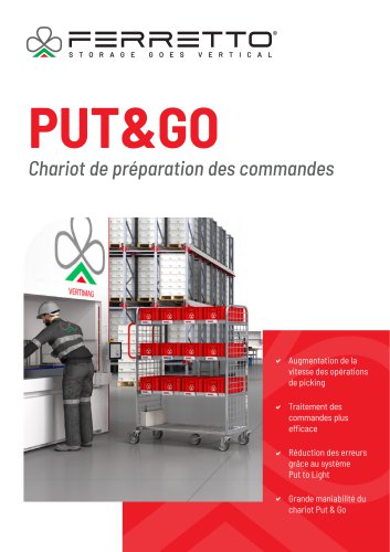 PUT&GO Chariot de préparation des commandes