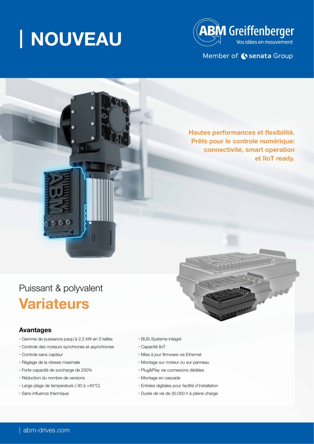 Puissant & polyvalent Variateurs - ABM Greiffenberger Antriebstechnik GmbH