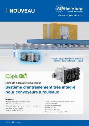 Système d’entrainement très intégré pour convoyeurs à rouleaux