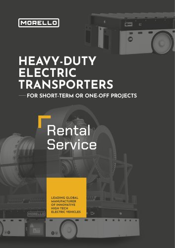 Electric Trolleys Rental brochure