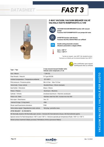 DATASHEET FAST 3 VACUUM