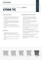CONTENEURS À CHARGE ARRIÈRE - 4 ROUES C1100 TC-2