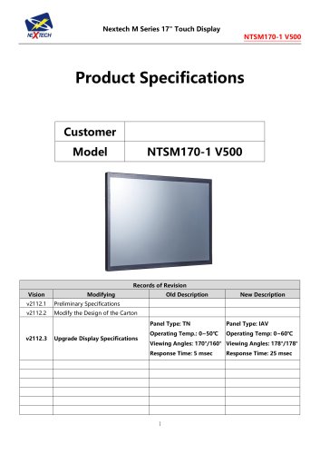 NTSM170-1 V500