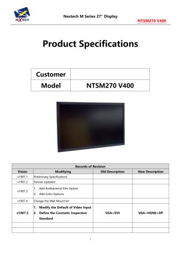 NTSM270 V400