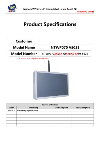 NTWP070 V502E