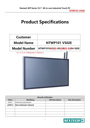 NTWP101 V502E