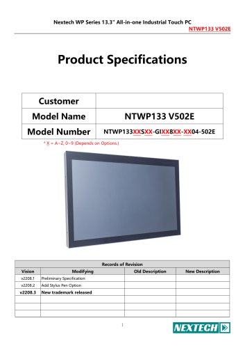 NTWP133 V502E