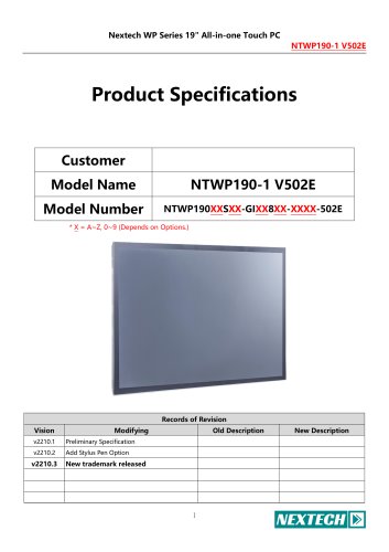 NTWP190-1 V502E