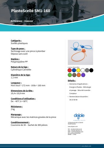 Plasto Scellé SM1-160