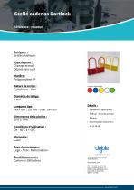 Scellé cadenas Dartlock