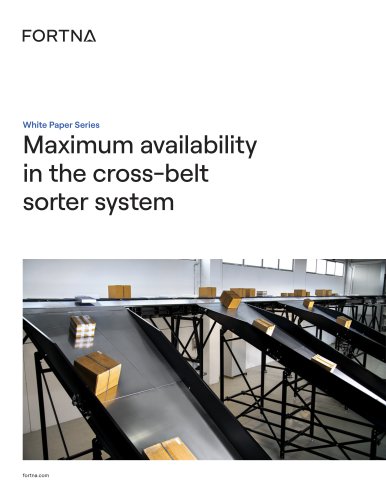 Maximum availability in the cross-belt sorter system