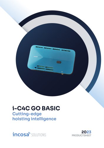 i-C4C GO BASIC Cutting-edge hoisting intelligence