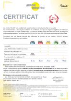 Certificat de garantie - 1