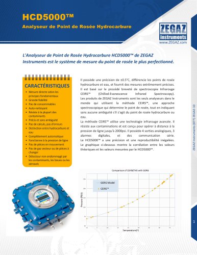 Analyseur point de rosée HCD5000