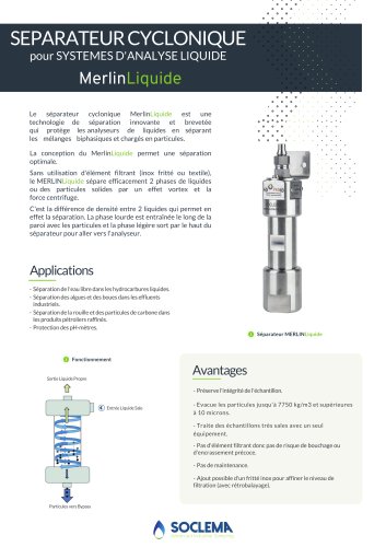 Séparateur cyclonique liquide MERLIN MLCS