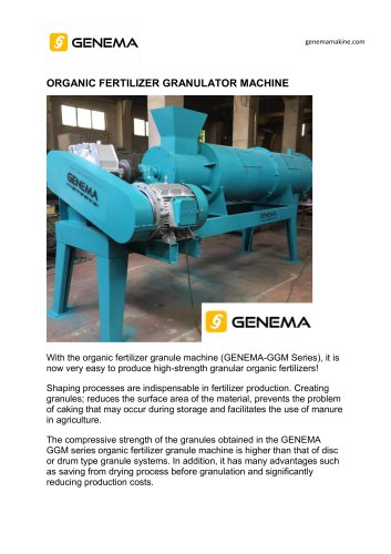 ORGANIC FERTILIZER GRANULATOR MACHINE