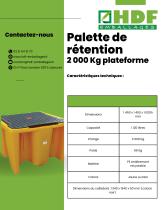 Palette de rétention 2 000 Kg plateforme - 1