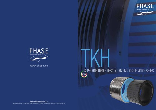 TKH Super High torque density, thin ring torque motor series