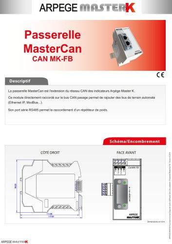 Passerelle MasterCan CAN MK-FB