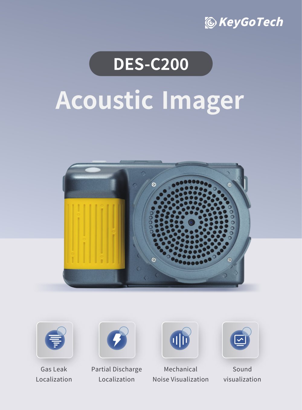DES-C200 Acoustic Imager - KeyGo Technologies