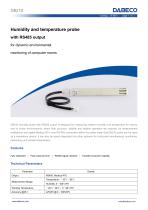 Humidity and temperature probe DB210 with RS485 output for dynamic environmental  monitoring of computer rooms