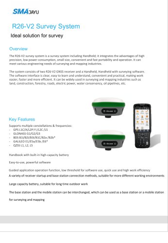 R26 V2 survey system