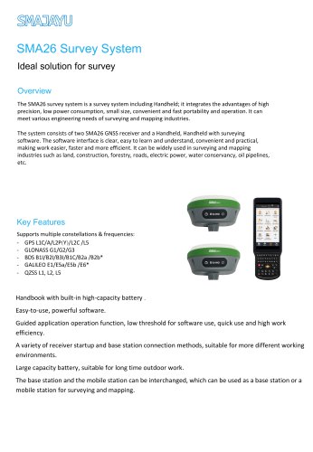 SMAJAYU GNSS receiver SMA26 base+rover