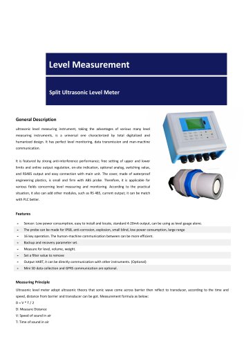 Level measuring instrument