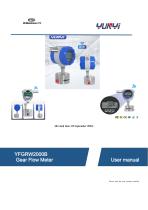 YUNYI Wireless Bevel Gear Flow Meter