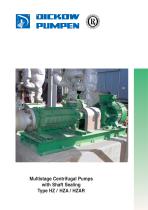 Multistage Centrifugal Pumps with Shaft Sealing Type HZ / HZA / HZAR