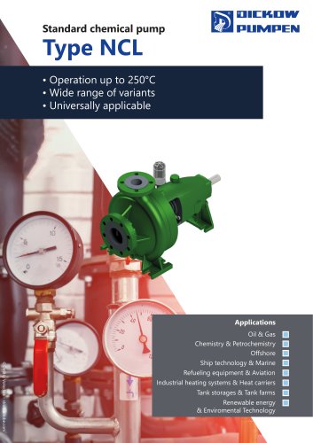 Standard chemical pump Type NCL 