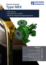Thermal oil pump Type NKX