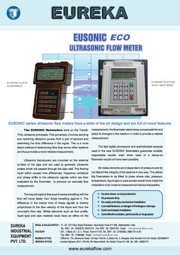 EUSONIC ECO ULTRASONIC FLOW METER