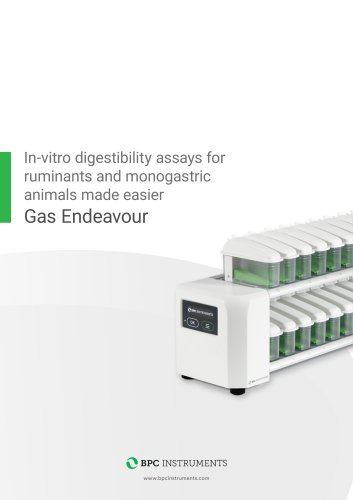 In-vitro digestibility assays for ruminants and monogastric animals made easier Gas Endeavour