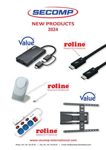 NEW PRODUCTS    Computer Accessories & Network Products  Edition Autumn 2024