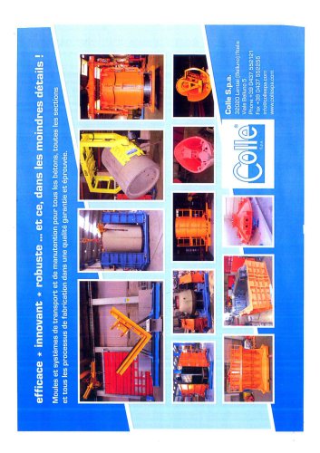 Machine automatique pour tuyaux/dalots/regards et leurs equipements