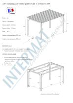 Abri camping-car simple pente en kit Car’bone A63R - 1