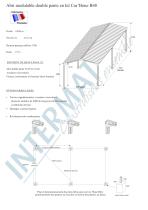 Abri modulable double pente en kit Car’Bone B48 - 1