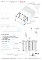 Bâtiments et hangars métalliques simple pente en kit gamme ALLIAGE - 6