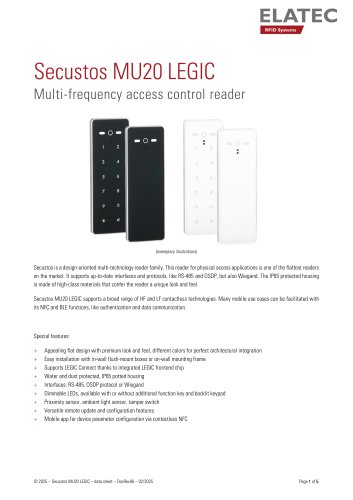 Secustos MU20 LEGIC