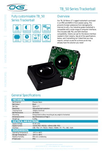 TB_50 Series Trackerball