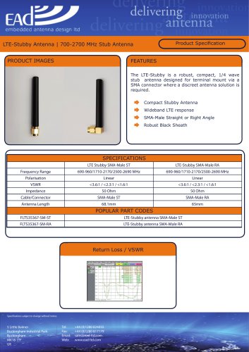 LTE Stubby Antenna