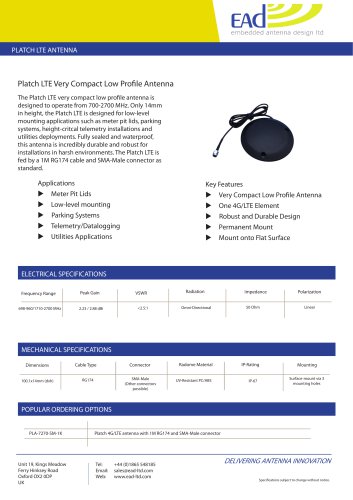 PLATCH LTE ANTENNA