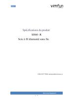 Scie à fil diamanté SH60-R pour quartz