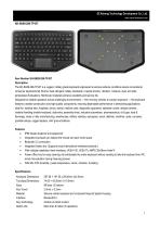 SZ KEHANG Rugged Silicone Bluetooth Keyboard KH-SK89-296-TP-BT