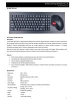 SZ KEHANG Ruggedized Keyboard KH-K86-TBV2-445 