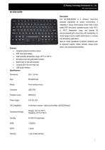 SZKEHANG KH-SK86-282PM Industrial Silicone Keyboard 