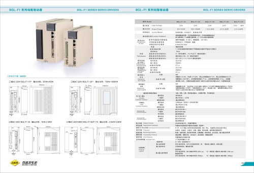 BGL-F1 SERIES SERVO DRIVERS