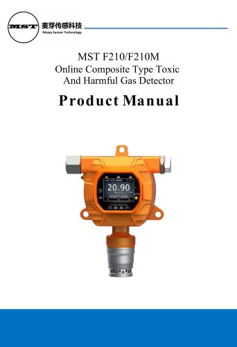 MaiYa fixed gas detector MST F210 manual