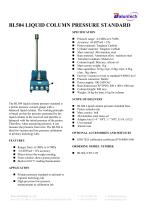 BL504 LIQUID COLUMN PRESSURE STANDARD